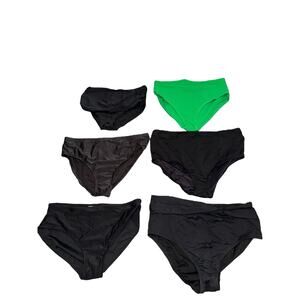 Mixed lot of 6 swimwear high rise bathing suit bottoms - size XXL